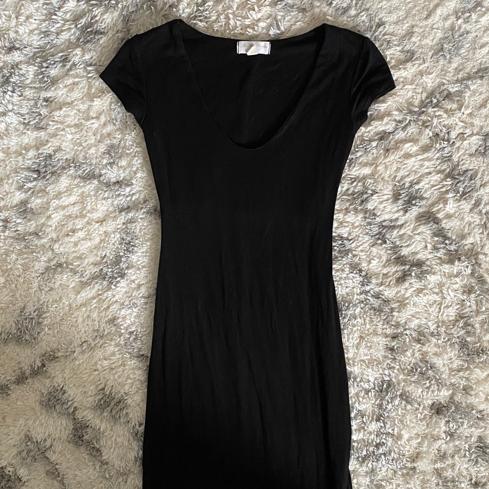 See You Monday - Below the Knee Midi Short Sleeve Dress
